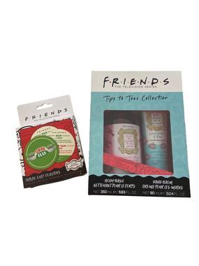 Friends TV Show Gift Set Featuring Tips To Toes Body Wash & Hand Balm + Trivia Q